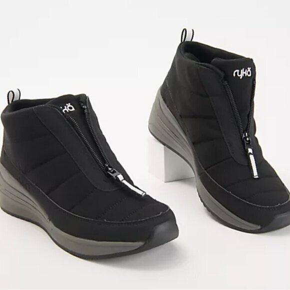 Ryka Quilted Wedge Sneakers Boots - Gia Puff (WIDE) - Picture 1 of 6